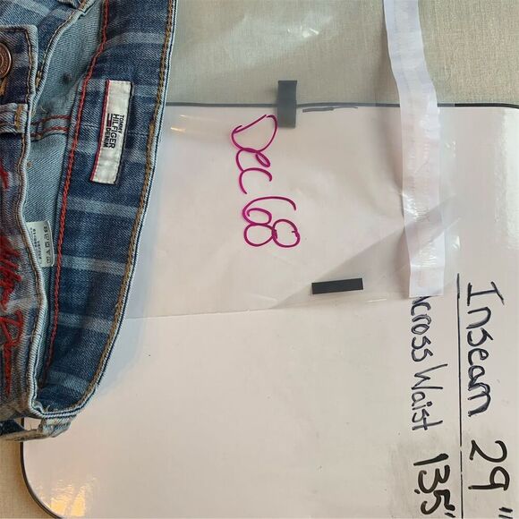 Tommy Hilfiger Women's High Rise Skinny Jeans Striped Blue Size 0 - Picture 8 of 13